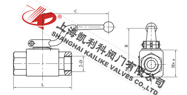 球芯截止閥尺寸圖